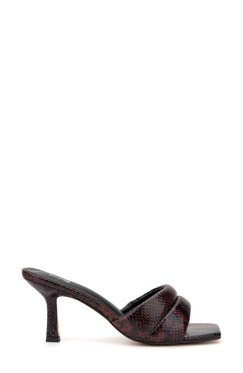 New York And Company Evelina Heeled Sandal In Burgundy