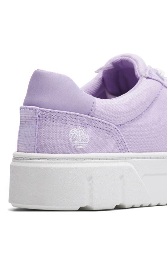 Timberland Laurel Court Platform Sneaker In Light Purple Canvas