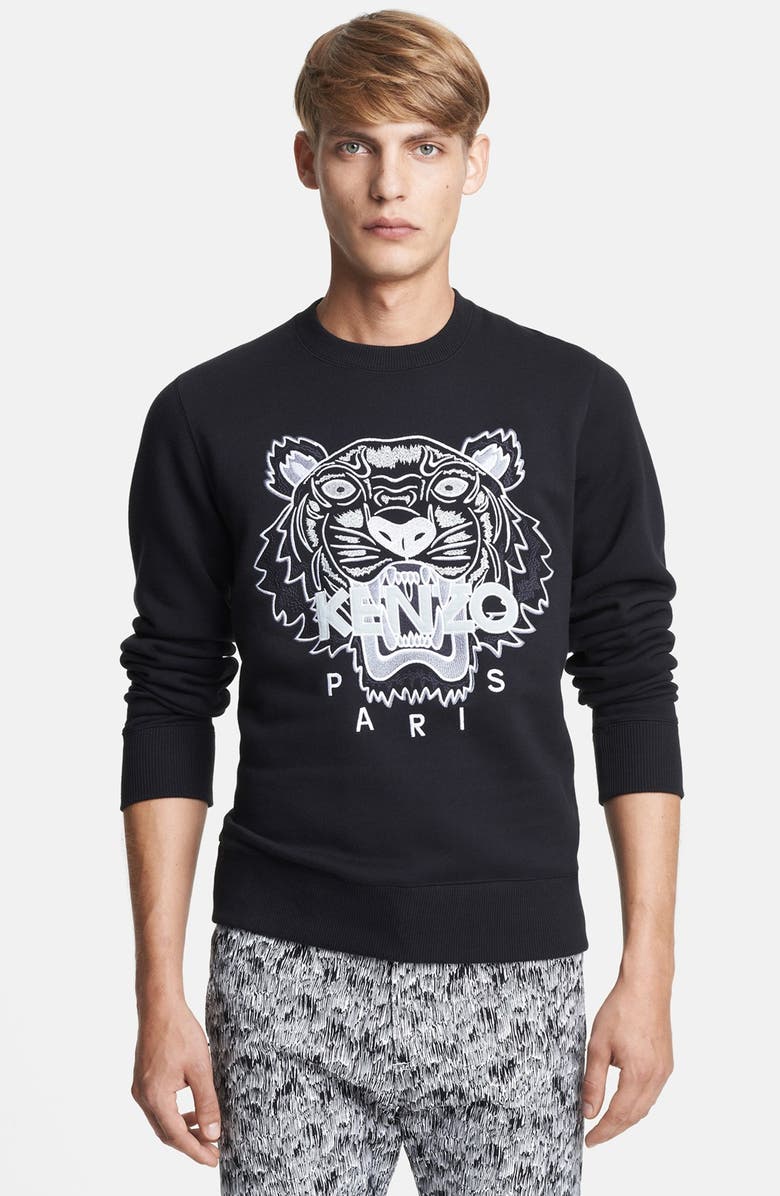 Kenzo Tiger Logo Embroidered Crewneck Sweatshirt Nordstrom Kenzo Tiger Logo Embroidered Crewneck Sweatshirt Nordstrom