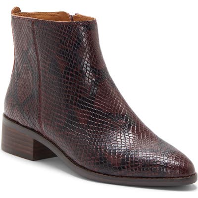 Lucky Brand Lenree Almond Toe Bootie, Red