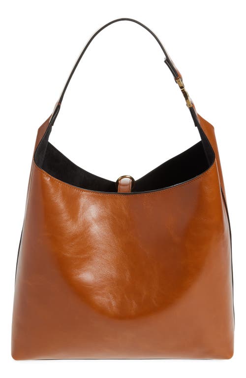 Shop Chloé Large Marcie Leather Hobo Bag In 26m Clay Brown