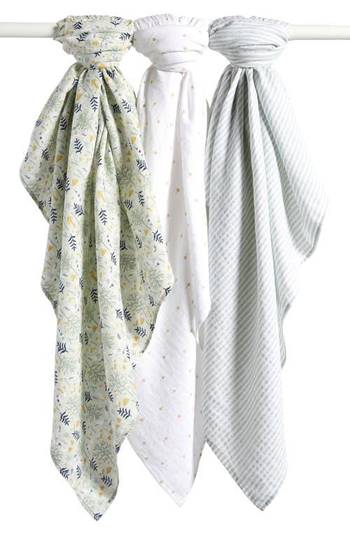 Nordstrom 3-Pack Muslin Swaddles in Enchanted Forest Pack