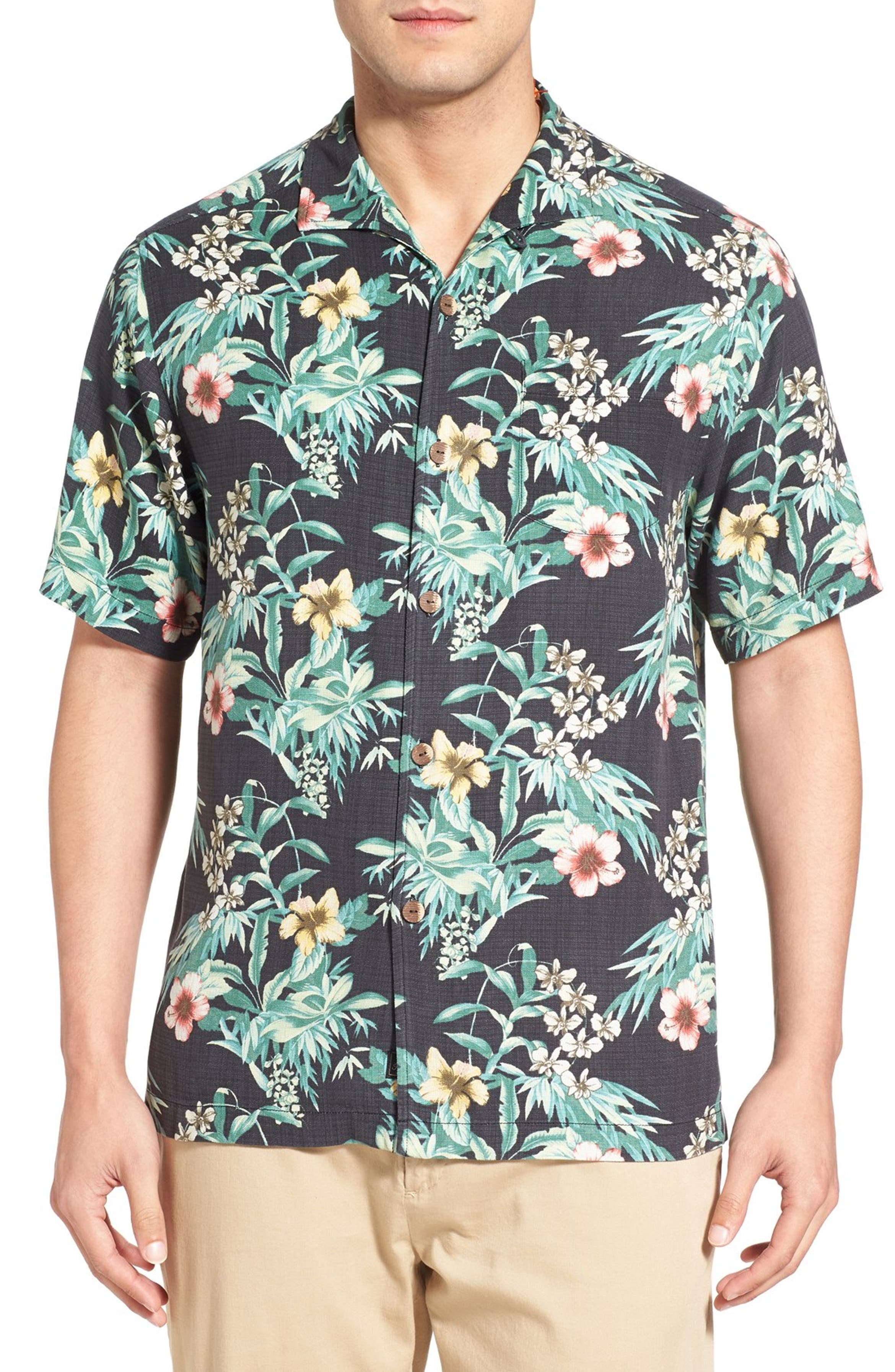 Tommy Bahama 'Breakaway Blooms' Regular Fit Short Sleeve Print Silk ...