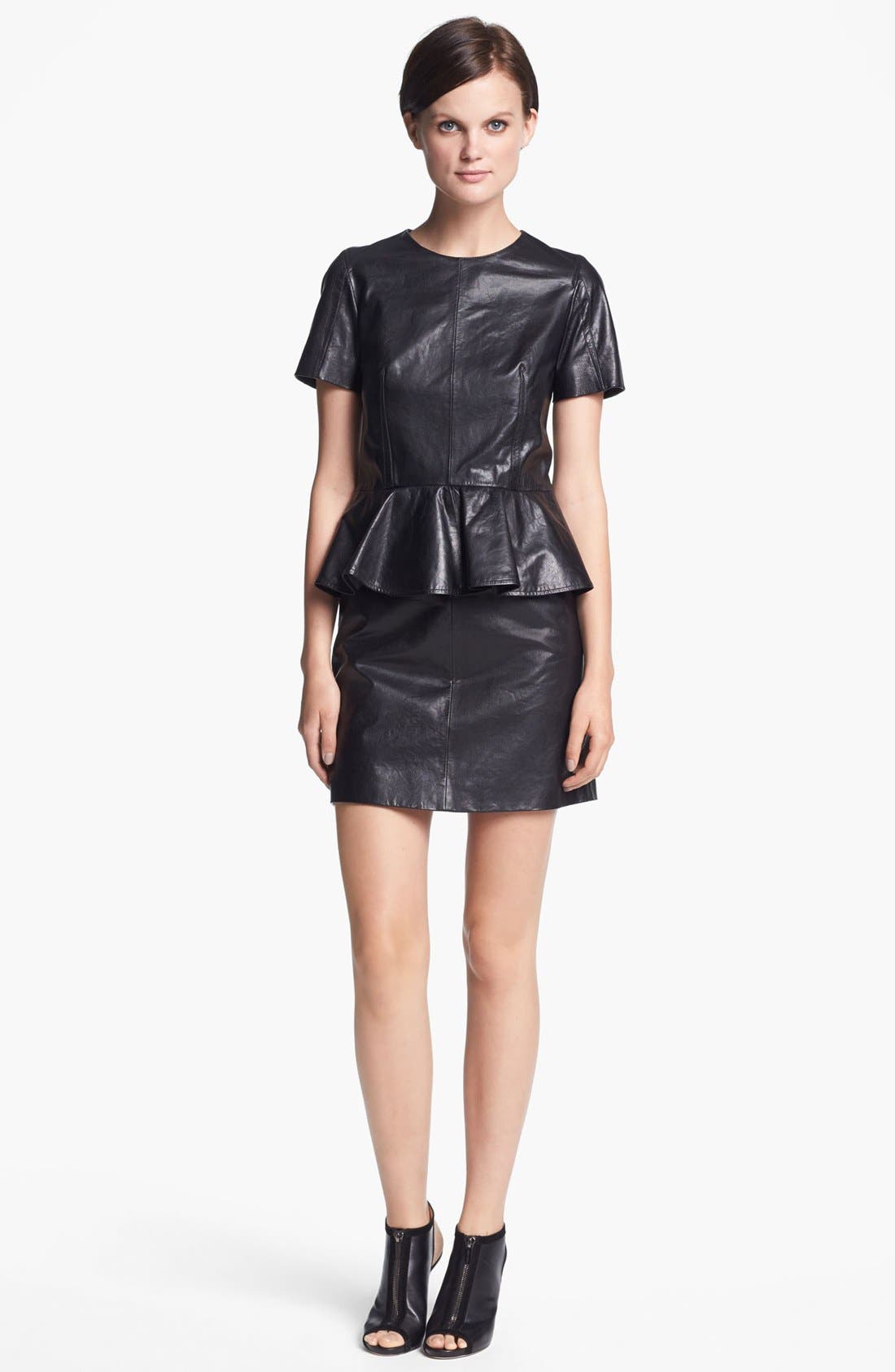 alexander mcqueen peplum dress