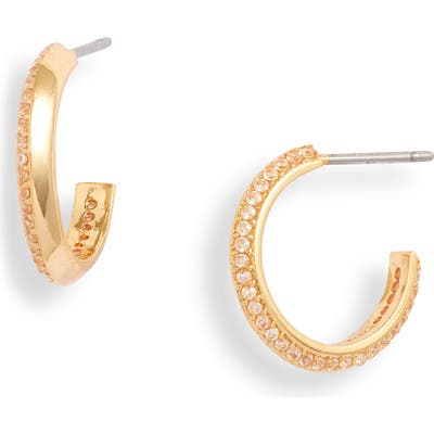 Kate Spade New York Pave Huggie Hoop Earrings
