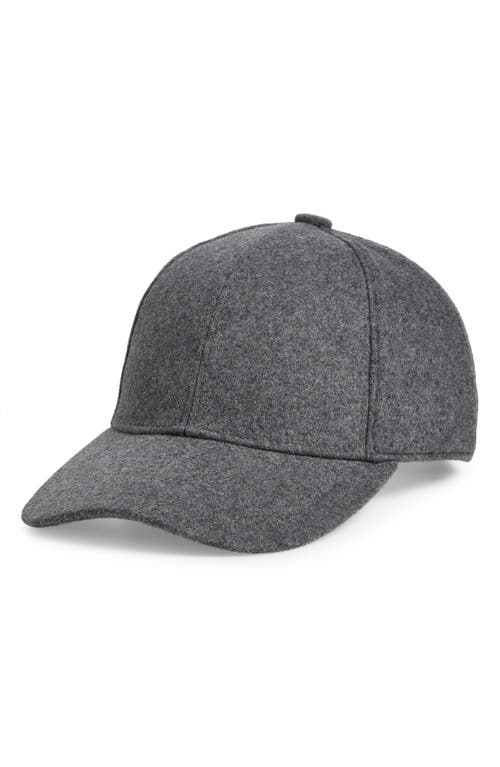 Nordstrom Wool Blend Adjustable Baseball Cap in Grey Stonehenge 