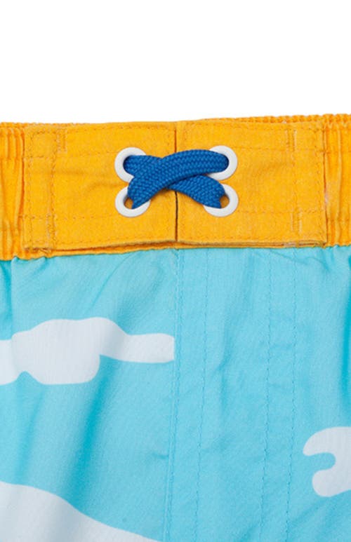 Shop Rokka&rolla Toddler Swim Trunks With Mesh Lining Upf 50+ In Under The Sea