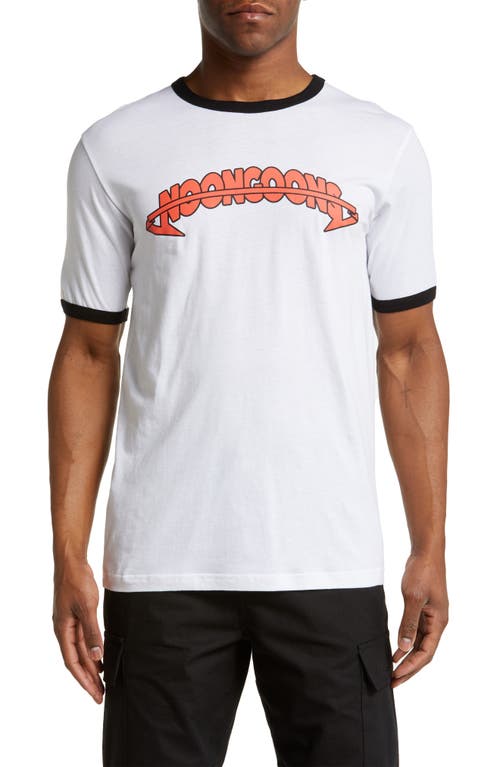Noon Goons Devilish Ringer Graphic Tee in White