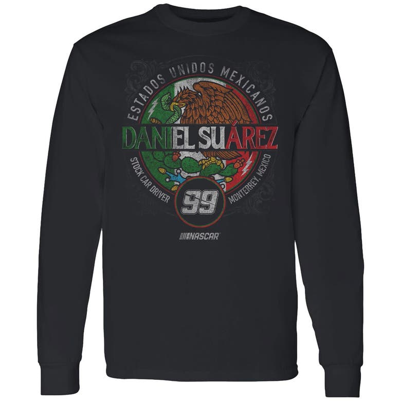 Shop Trackhouse Racing Team Collection Black Daniel Suarez  Pancho Long Sleeve T-shirt