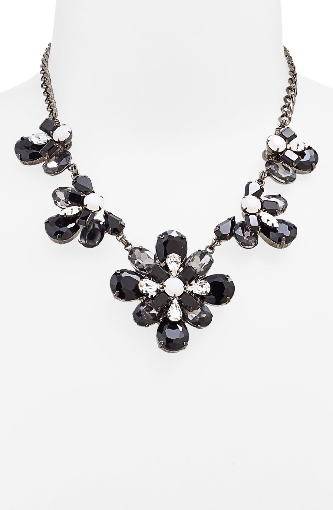Nordstrom 'Lady Lux' Floral Stone Statement Necklace Nordstrom