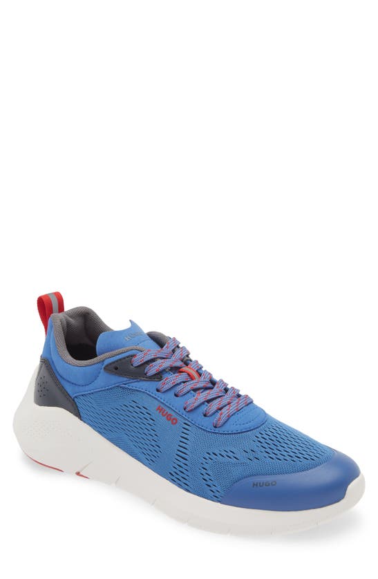 Shop Hugo Boss Boss Wayne Running Shoe In Open Blue