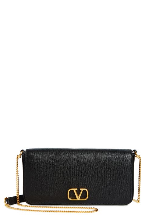 VLOGO Signature Leather Crossbody Pouch Bag