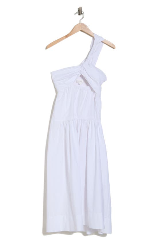 A.l.c Aubrey One-shoulder Cotton Dress In White