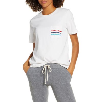 Sol Angeles Waves Pocket Tee, White