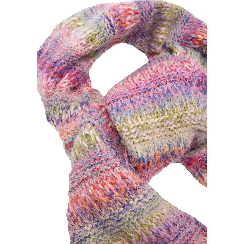 Shop Saachi Multicolored Knit Scarf In Purple Multi