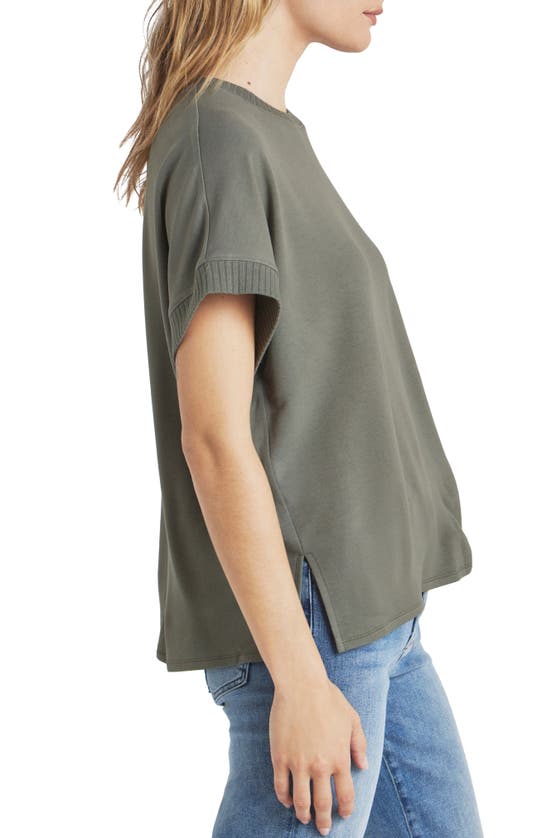 SPLENDID SPLENDID SUPERSOFT SHORT SLEEVE SWEATSHIRT