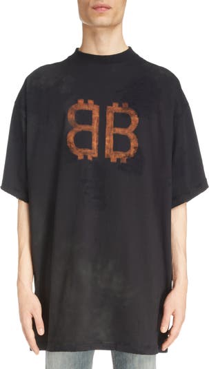 Balenciaga Crypto Logo Oversize Graphic T-Shirt | Nordstrom