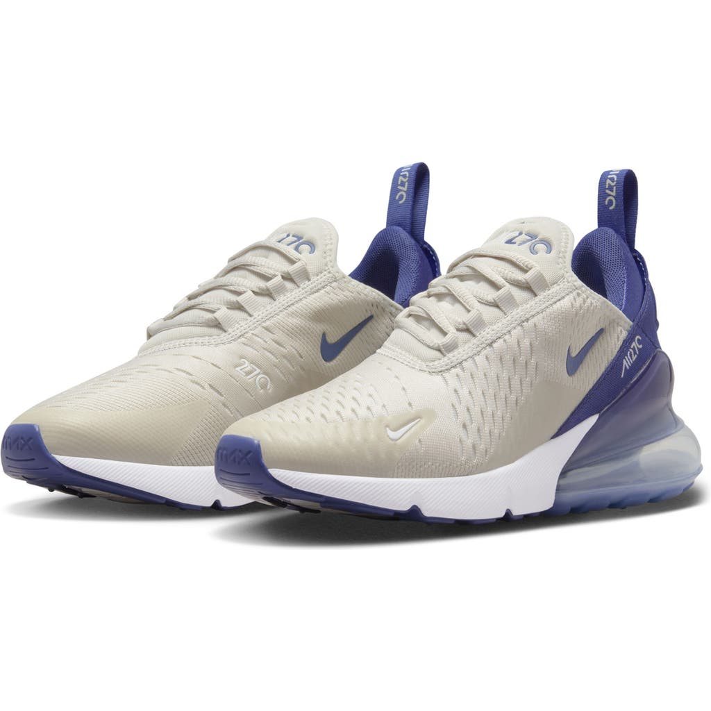 Nike Air Max 270 Sneaker In Bone/blue/white