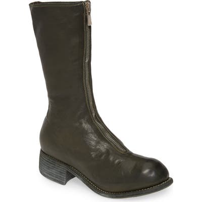 Guidi Front Zip Boot, Green