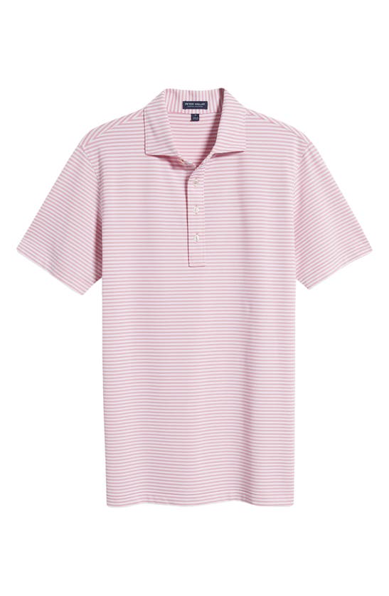 Shop Peter Millar Crown Crafted Mood Mesh Performance Polo In Spring Blossom