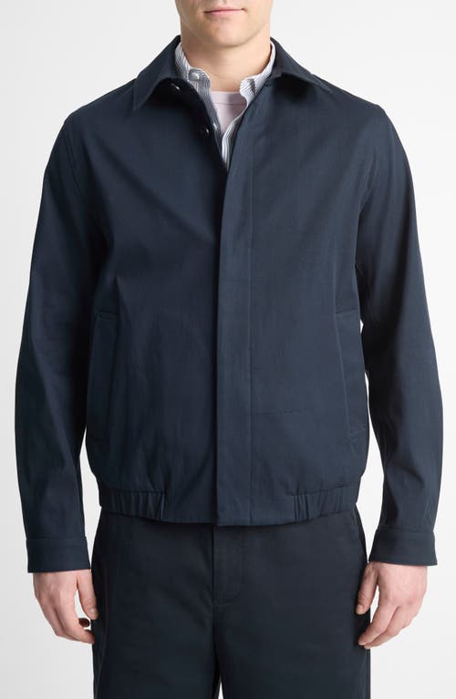 Vince Canvas Jacket In Blue