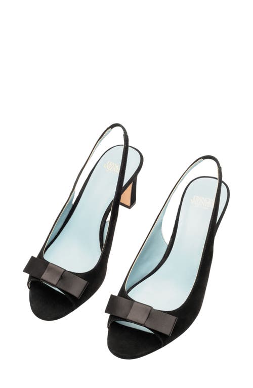 Frances Valentine Reese Slingback Sandal In Black