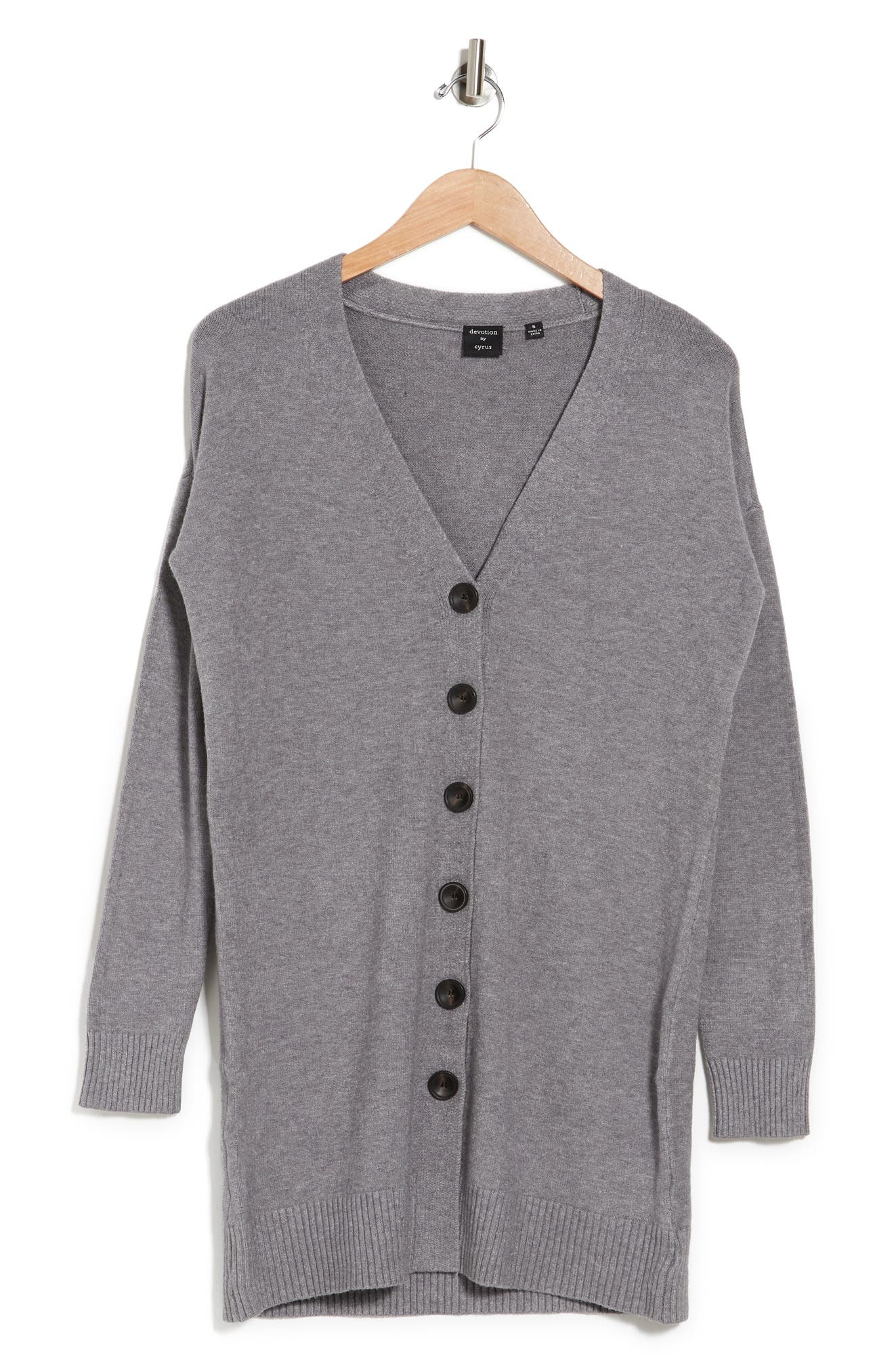 long cardigan button up