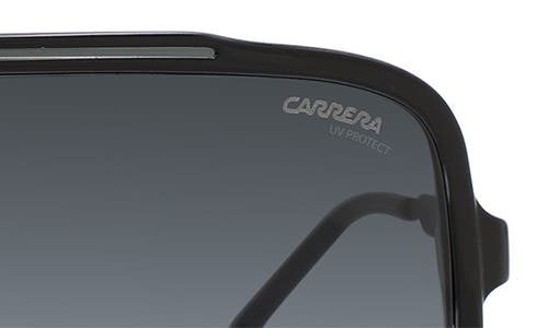 Carrera Eyewear 99mm Oversize Shield Sunglasses In Black Grey/dark Grey Sf