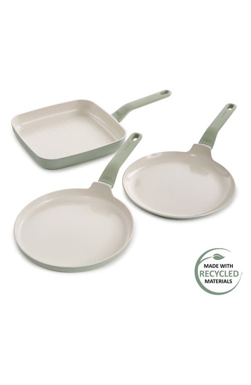 Berghoff Leo Balance 3-piece Assorted Pan Set In Sage