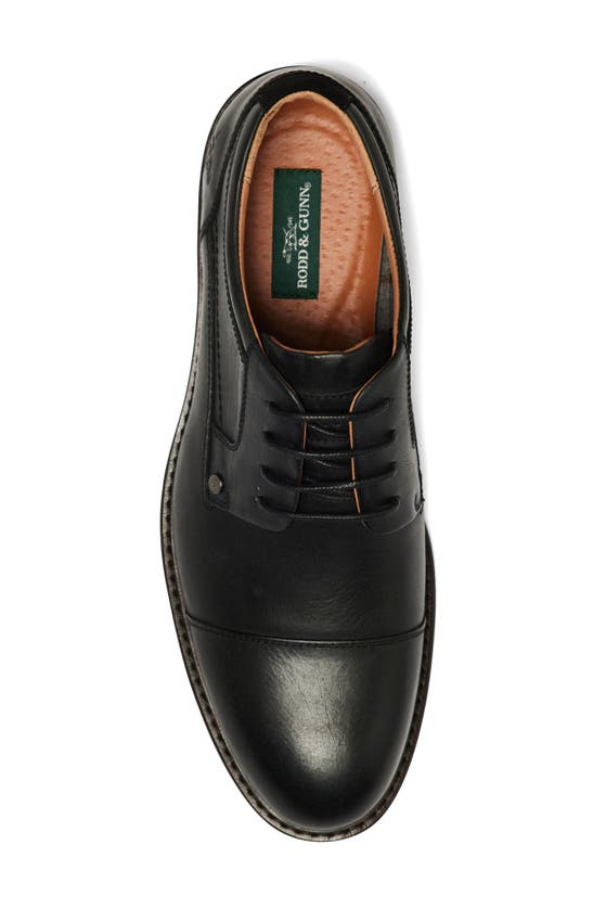 Shop Rodd & Gunn Darfield Cap Toe Oxford In Onyx Wash