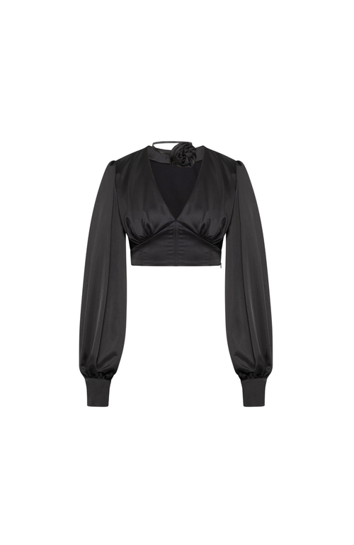 Shop Nanas Nana's Melrose Top In Black