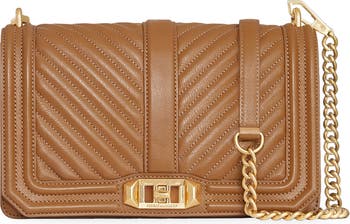 Rebecca Minkoff Chevron Quilted Love Leather Crossbody Bag