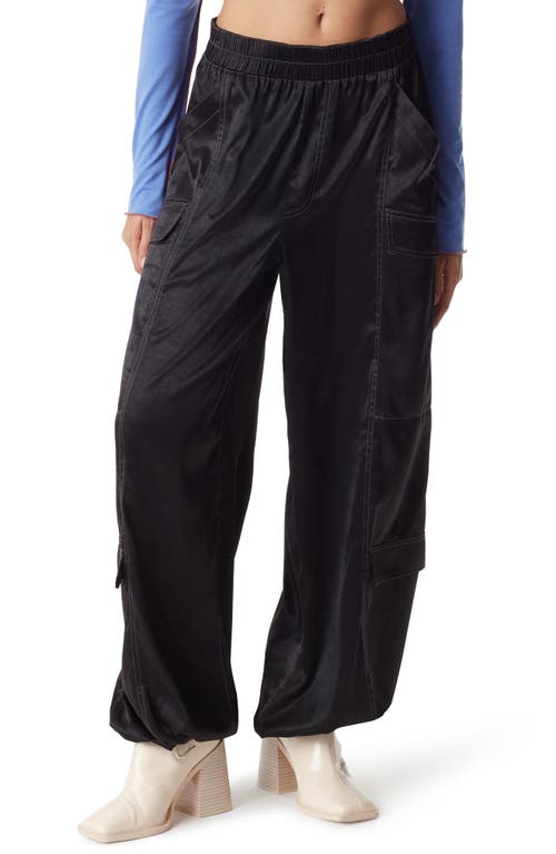 Wide Leg Parachute Pants in Anthracite