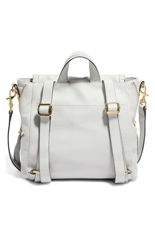 Aimee Kestenberg All For Love Convertible Leather Backpack In Cloud W/shiny Gold