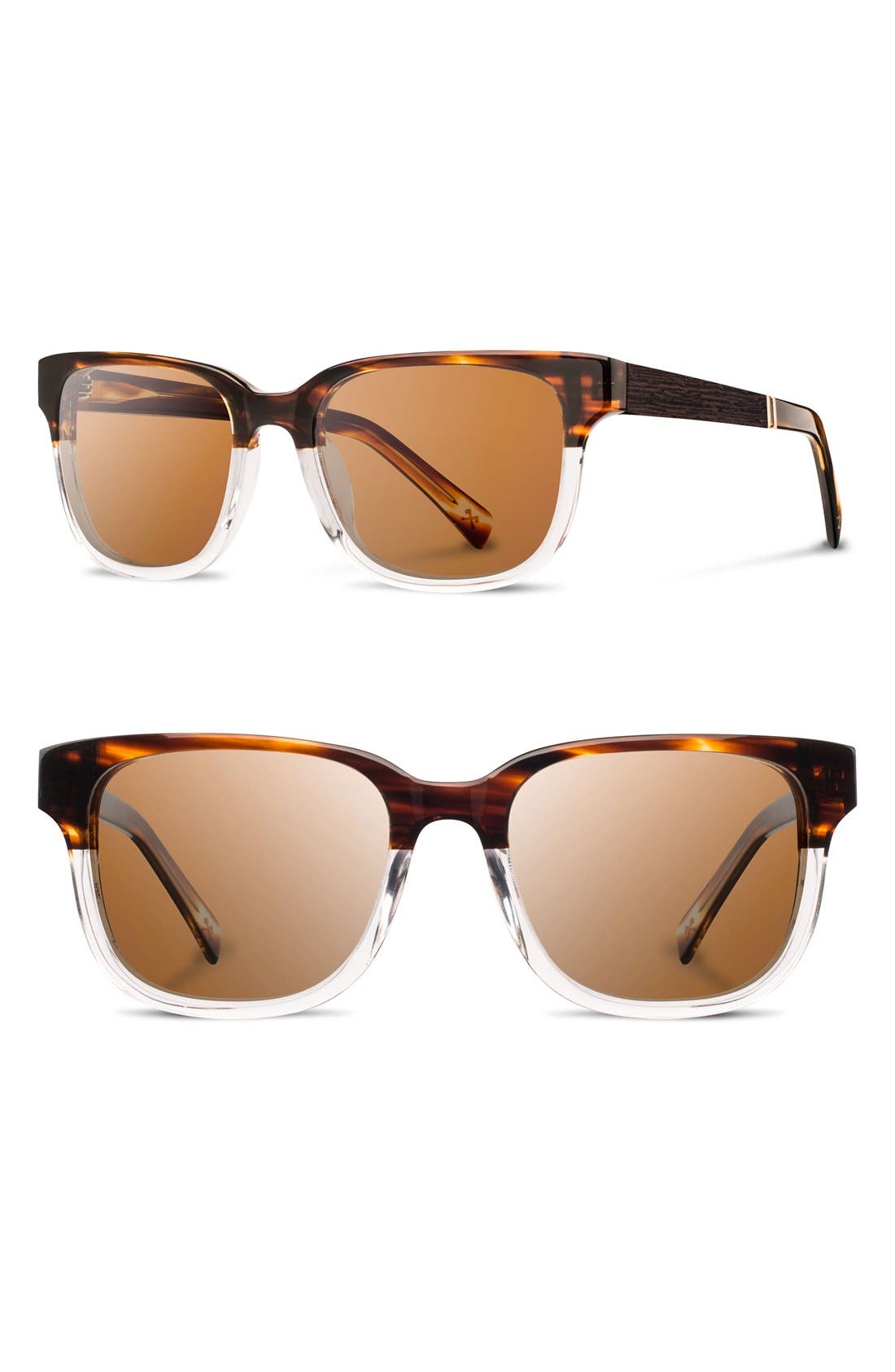 Shwood 'Prescott' 52mm Polarized Acetate & Wood Sunglasses Nordstrom