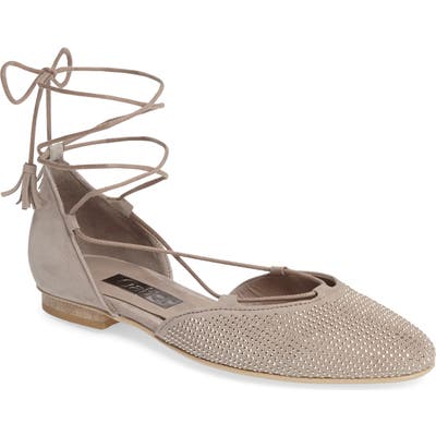 Gabor Studded Lace-Up Flat