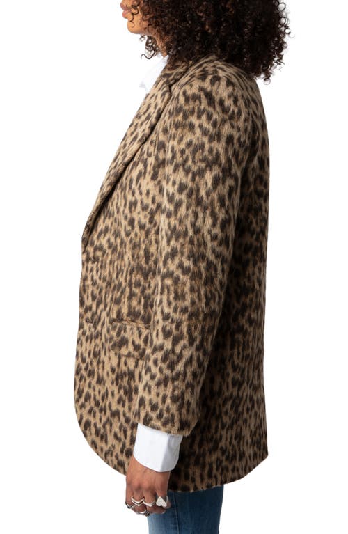 Zadig & Voltaire Visko Jac Leo Blazer In Naturel