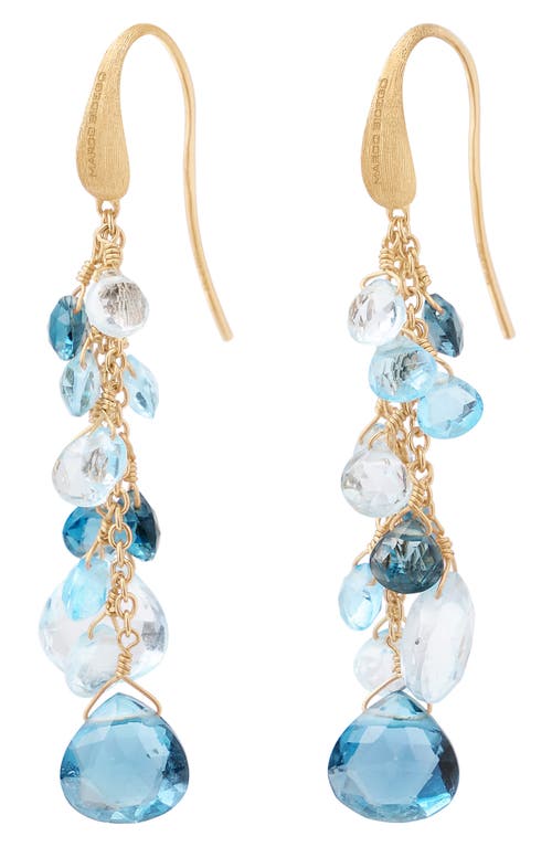 Marco Bicego Paradise Topaz Multistrand Drop Earrings in 18K Yellow Gold 