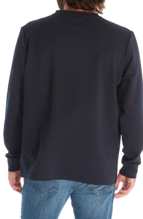 Px Oliver Long Sleeve Thermal T-shirt In Navy