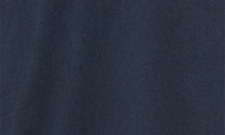 Shop Tailor Vintage Puretec Linen Cotton Button-up Shirt In Navy Blazer