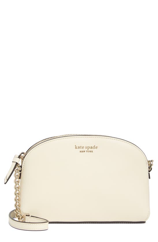 Kate Spade Hilli Leather Crossbody Bag In Parchment