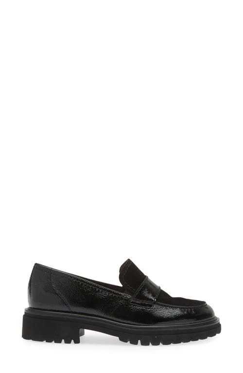 Shop Paul Green Urban Lug Sole Loafer In Black Combo