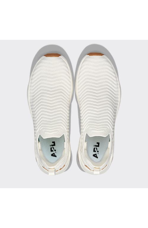 Apl Athletic Propulsion Labs Techloom Traveler Slip-ons In Ivory/tan