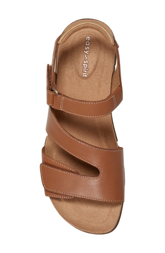 Shop Easy Spirit Mavey Ankle Strap Sandal In Medium Brown