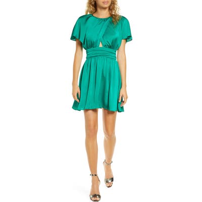 Ali & Jay Sweet Dynamite Satin Minidress, Green