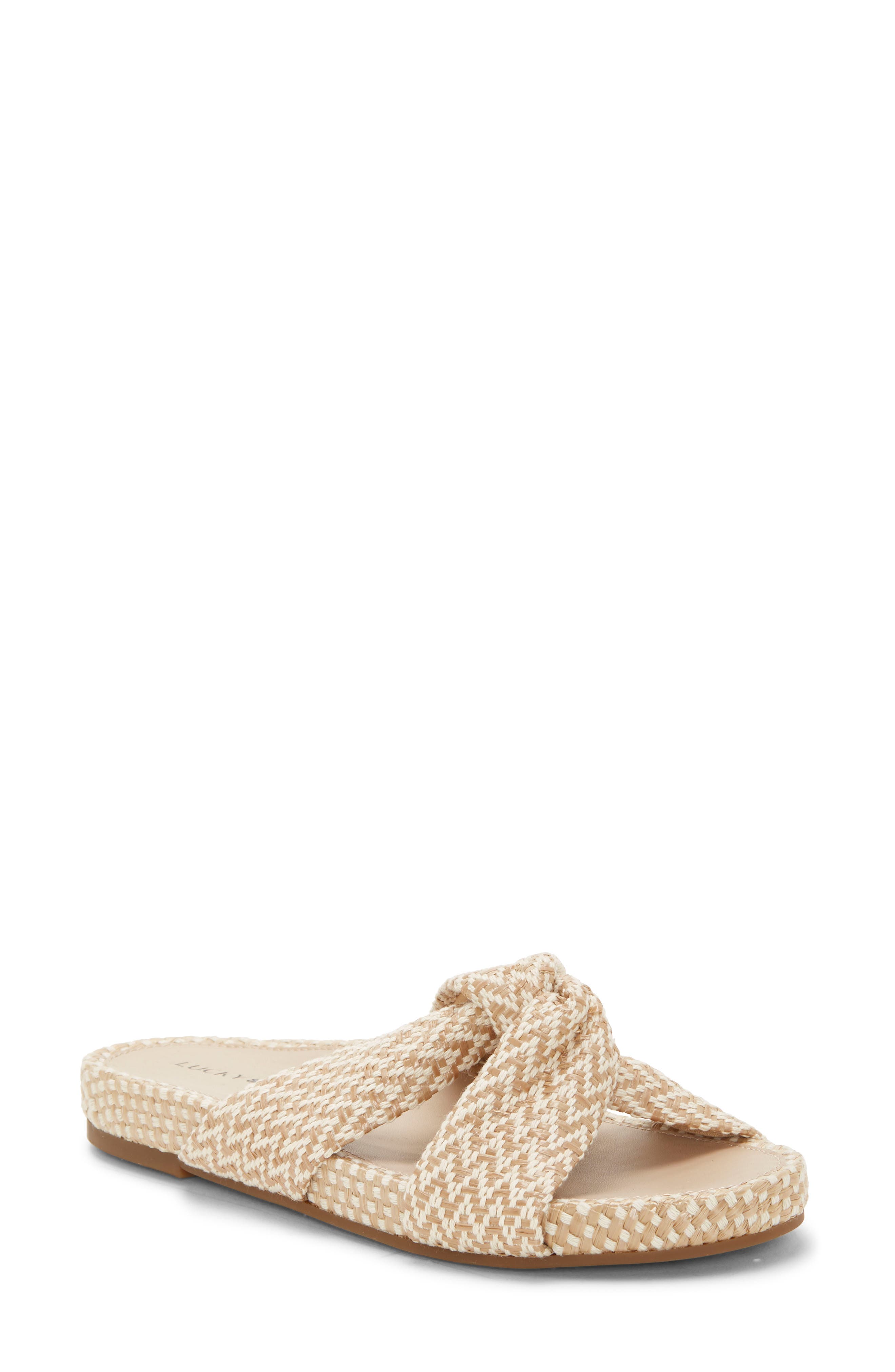 Lucky Brand Fynna Slide Sandal- Beige