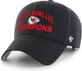 47 Men's '47 Black Kansas City Chiefs Super Bowl LVII Champions MVP  Adjustable Hat