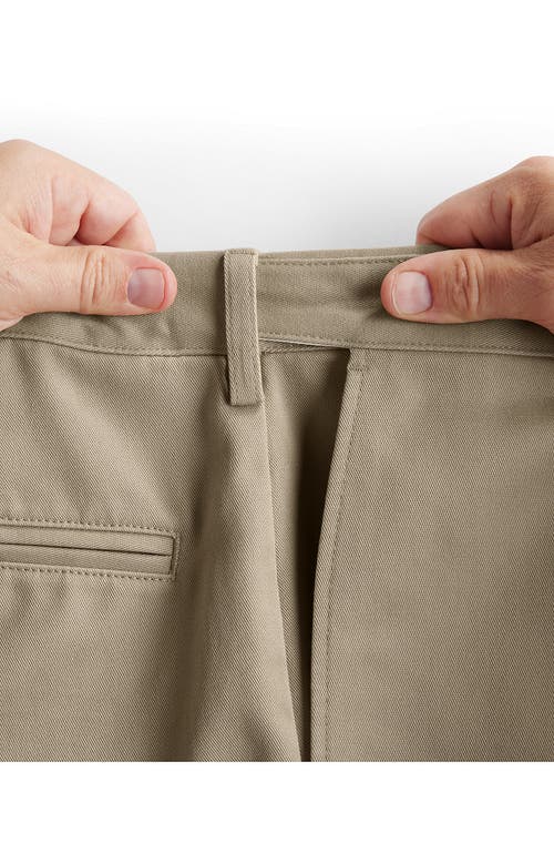 Shop Lands' End Comfort Waist 9" No Iron Chino Shorts In Khaki