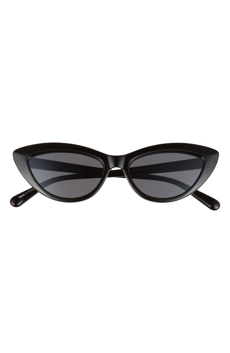 BP. 52mm Cat Eye Sunglasses, Main, color, BLACK