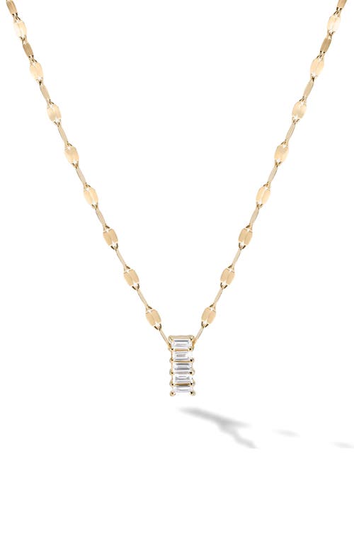 Lana Baguette Diamond Pendant Necklace in Gold at Nordstrom, Size 18